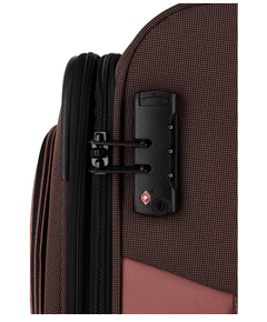 Travelite Viia 4 Wheel Trolley M Expandable rose
