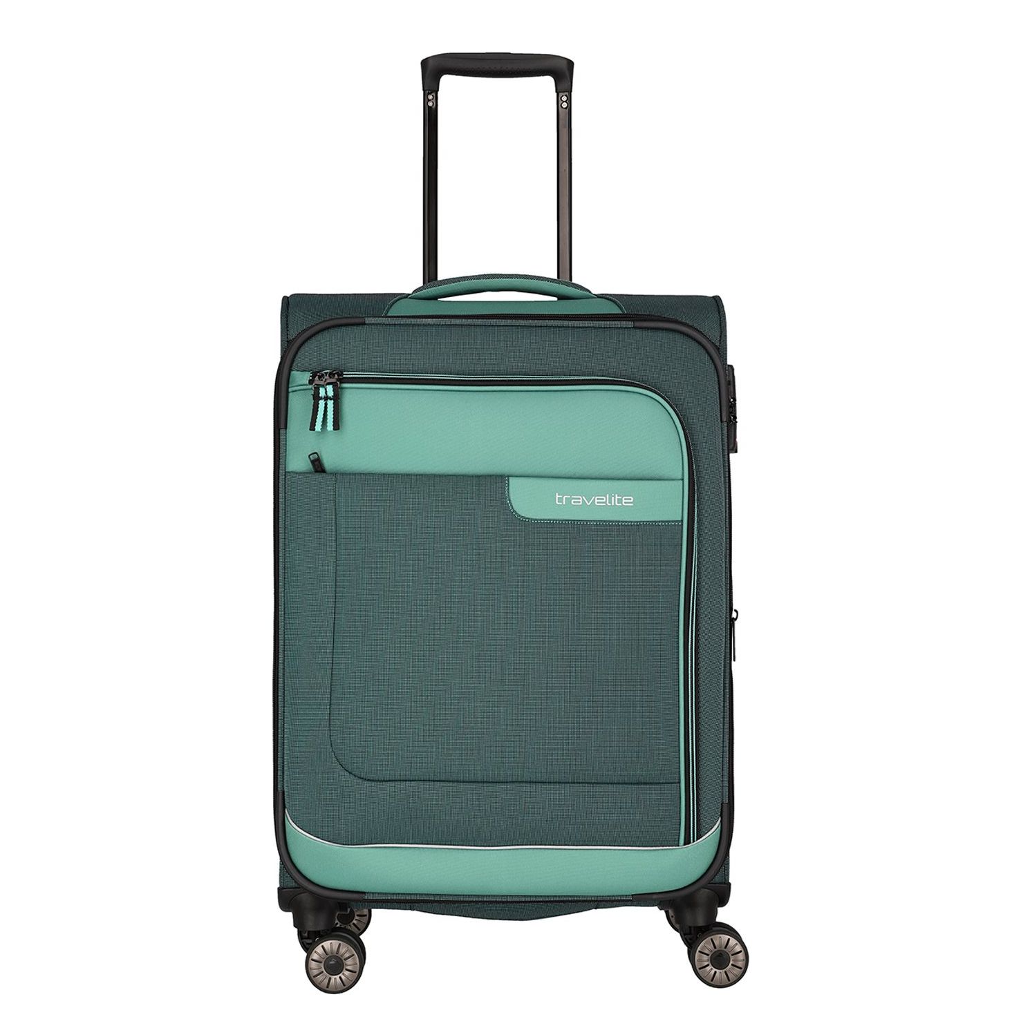 Travelite Zachte koffer / Trolley / Reiskoffer - Viia - 67 cm (medium) - Groen