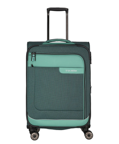 Travelite Viia 4 Wheel Trolley M Expandable green