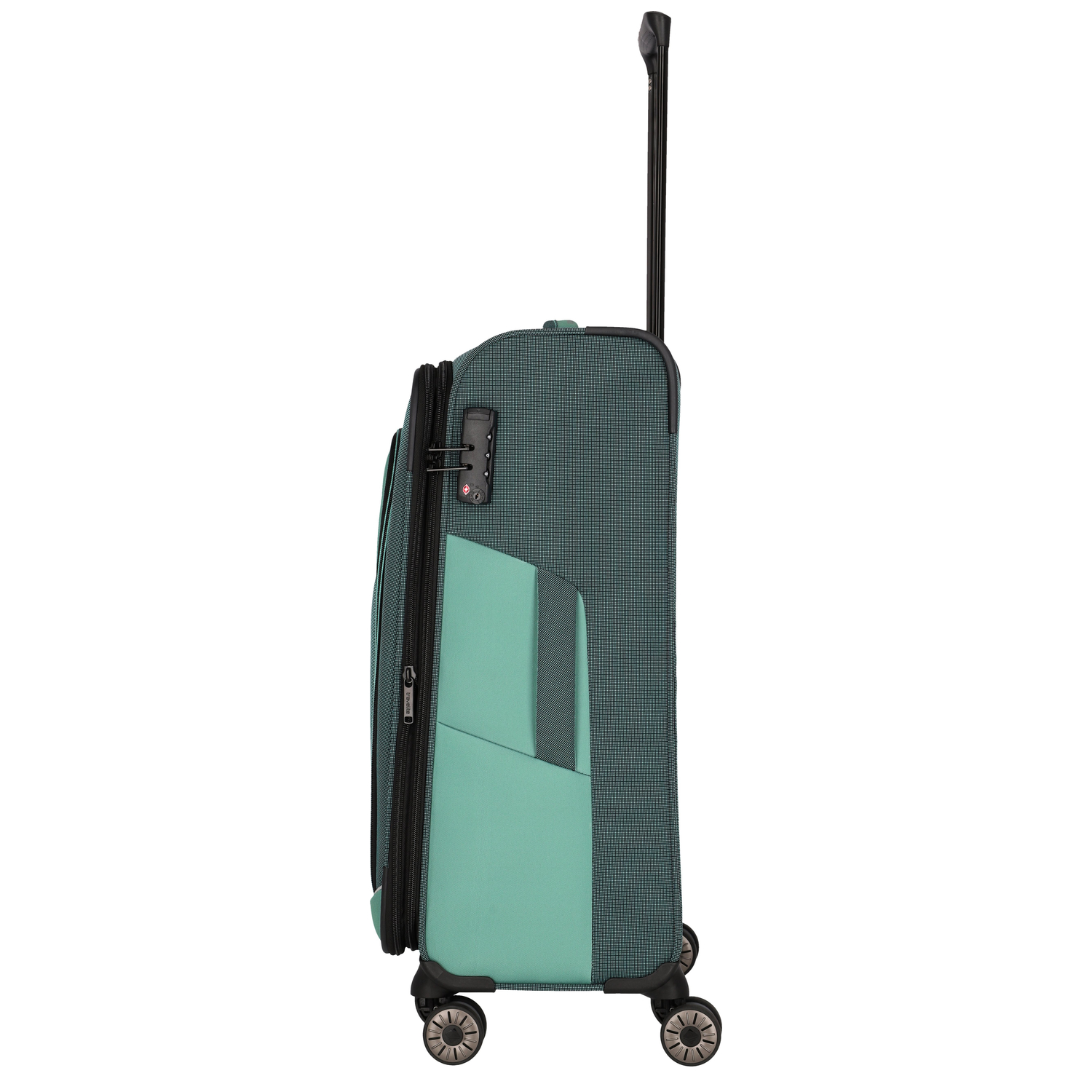 Travelite Viia 4 Wheel Trolley M Expandable green