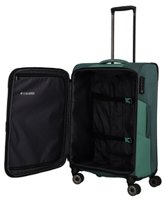 Travelite Viia 4 Wheel Trolley M Expandable green