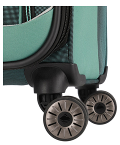 Travelite Viia 4 Wheel Trolley M Expandable green