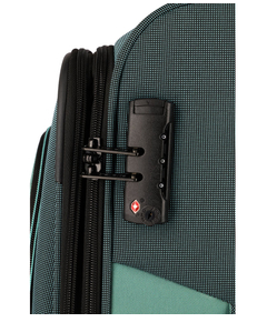 Travelite Viia 4 Wheel Trolley M Expandable green