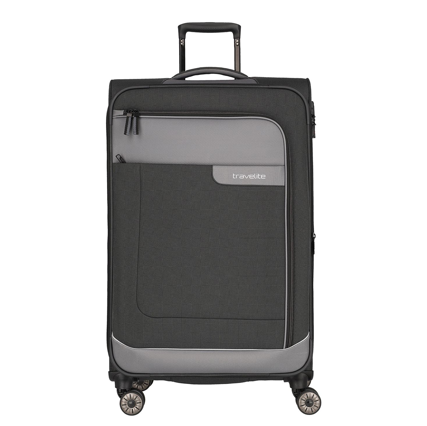Travelite Viia 4 Wheel Trolley L Expandable anthracite