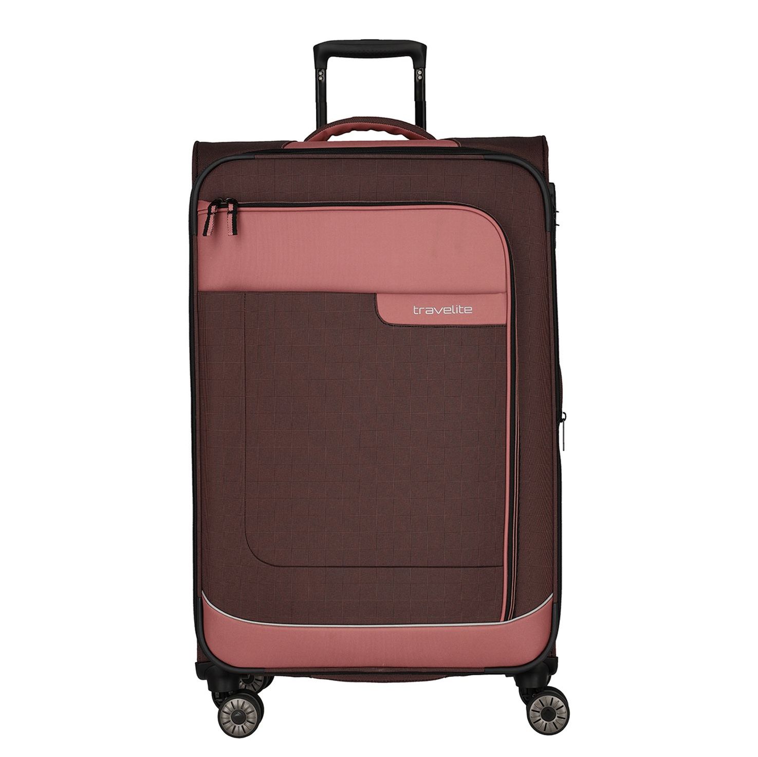 Travelite Viia 4 Wheel Trolley L Expandable rose