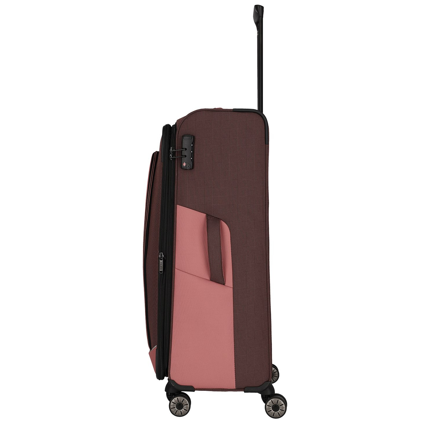 Travelite Viia 4 Wheel Trolley L Expandable rose