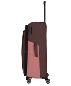 Travelite Viia 4 Wheel Trolley L Expandable rose