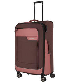 Travelite Viia 4 Wheel Trolley L Expandable rose