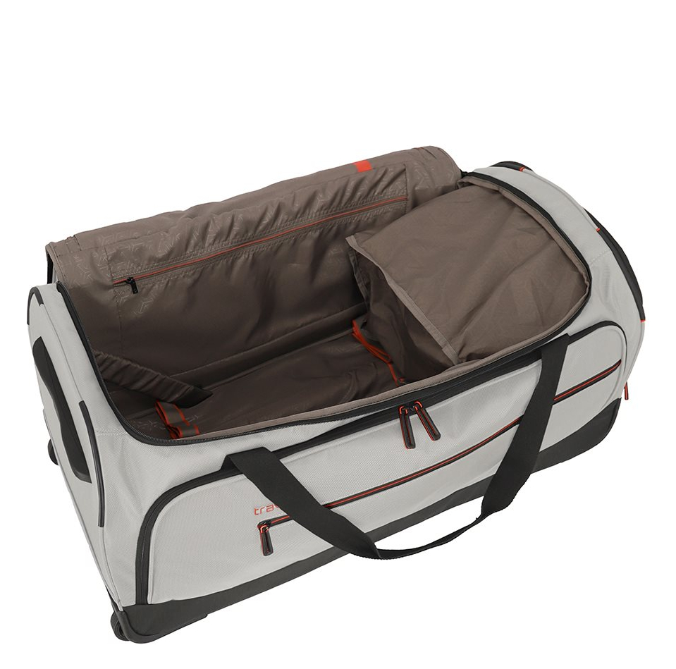 Travelite Crosslite 5.0 Wheeled Duffle L white sand