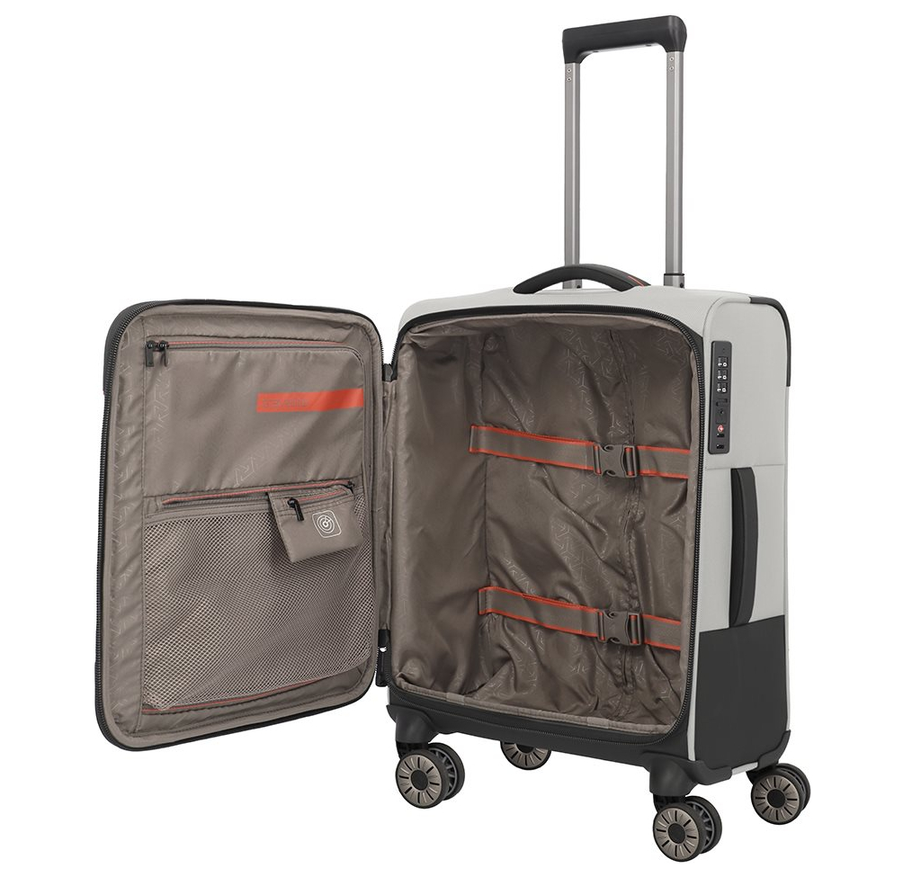 Travelite Crosslite 5.0 4w Trolley S white sand