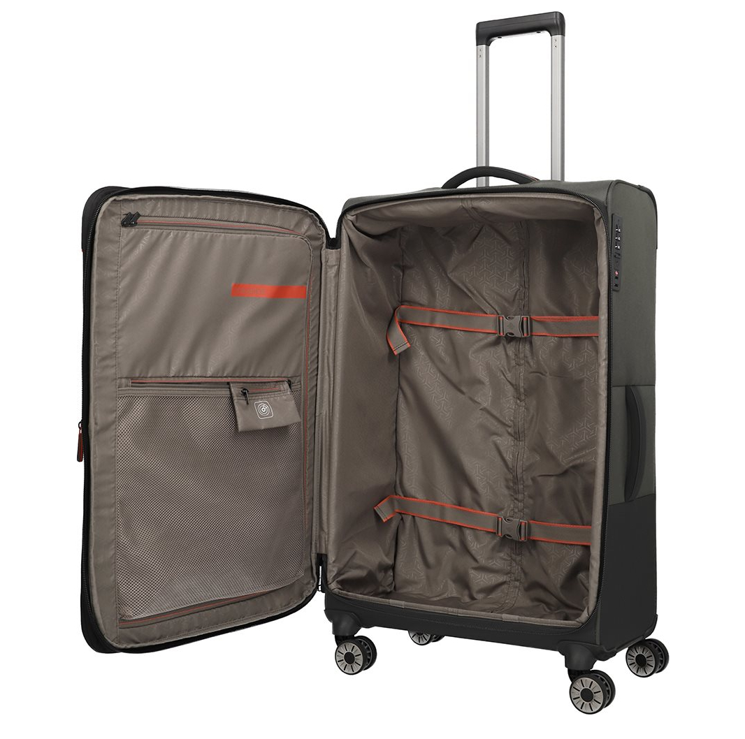 Travelite Crosslite 5.0 4w Trolley L dark olive