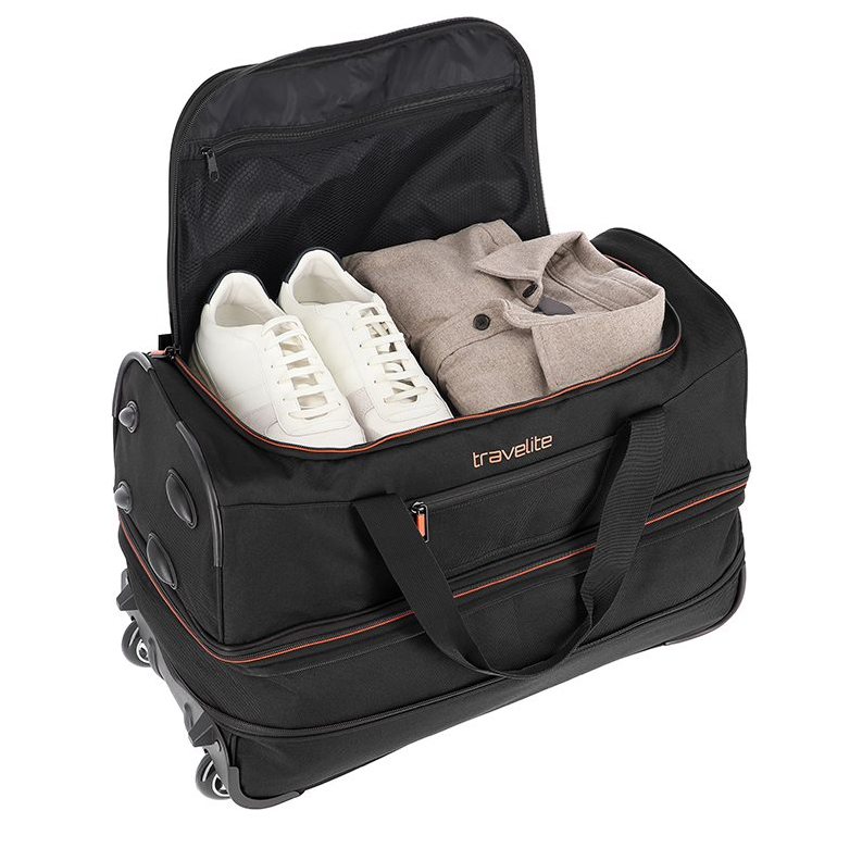 Travelite Basics Wheeled Duffle 55 Expandable black