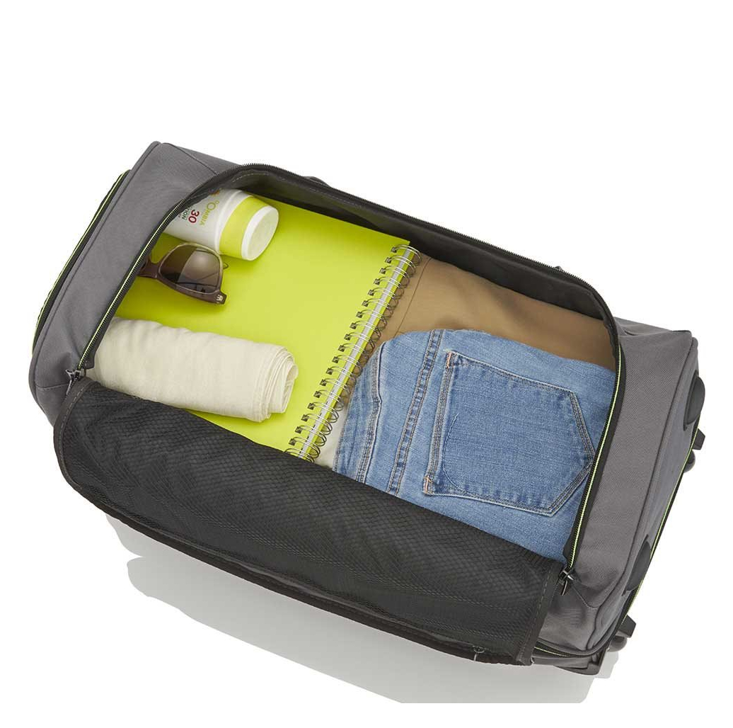 Travelite Basics Wheeled Duffle 55 Expandable grey