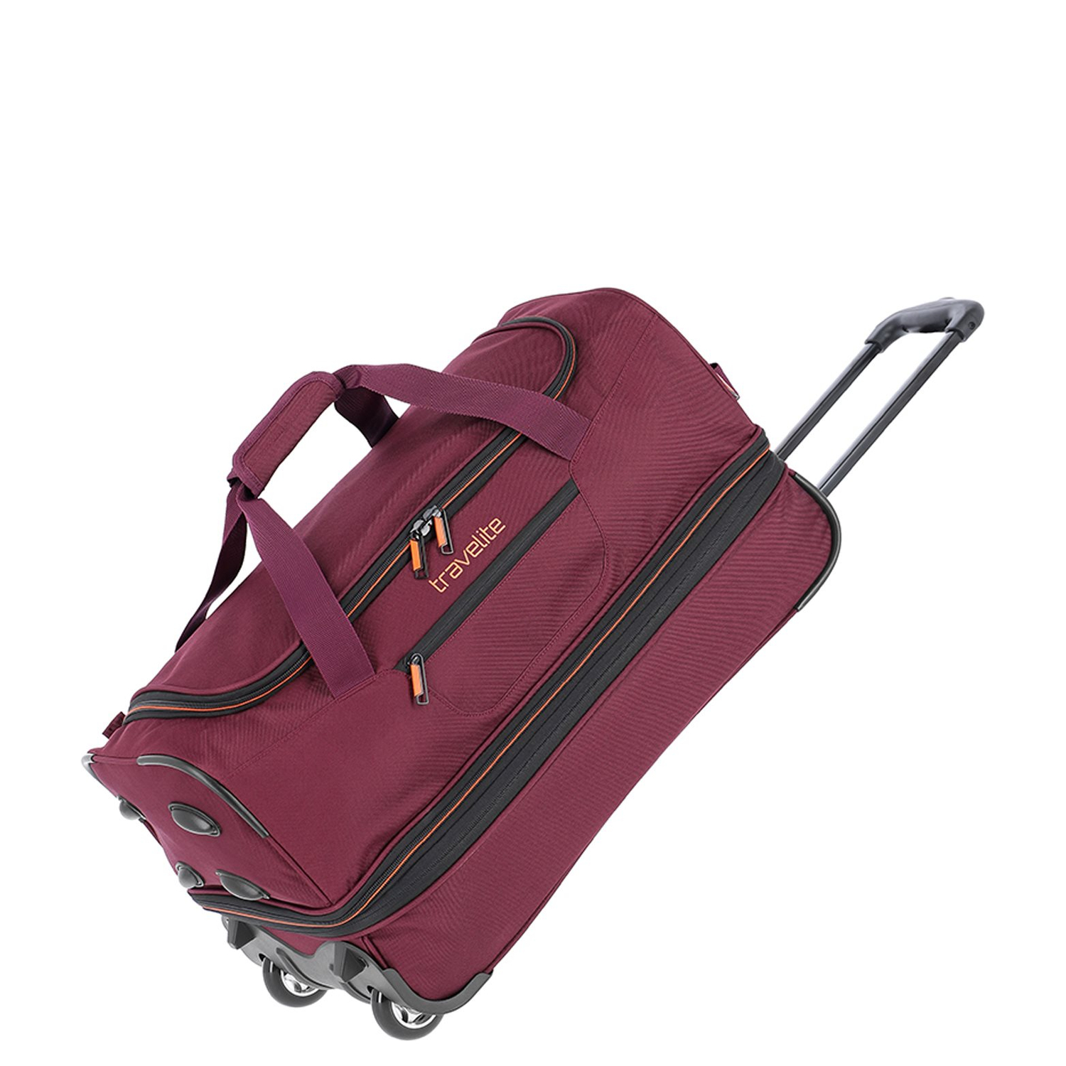 Travelite Basics Wheeled Duffle 55 Expandable dark red