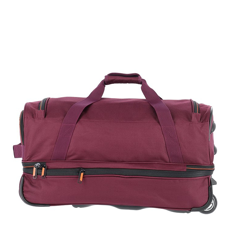 Travelite Basics Wheeled Duffle 55 Expandable dark red