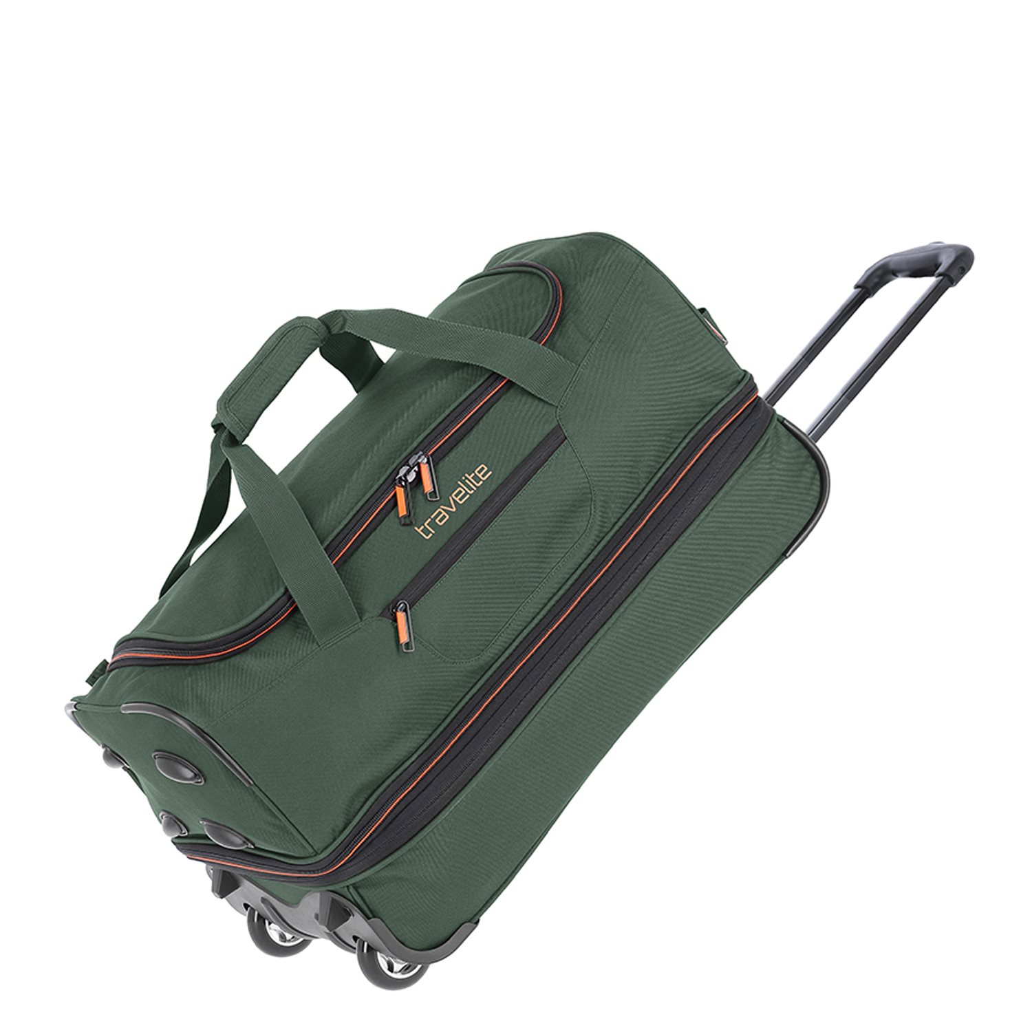 Travelite Basics 2 wielen Reistas 70 cm met uitbreidingsplooi - grün-orange