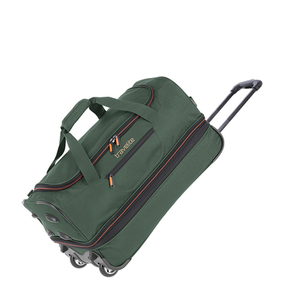 Travelite Basics Wheeled Duffle 55 Expandable dark green
