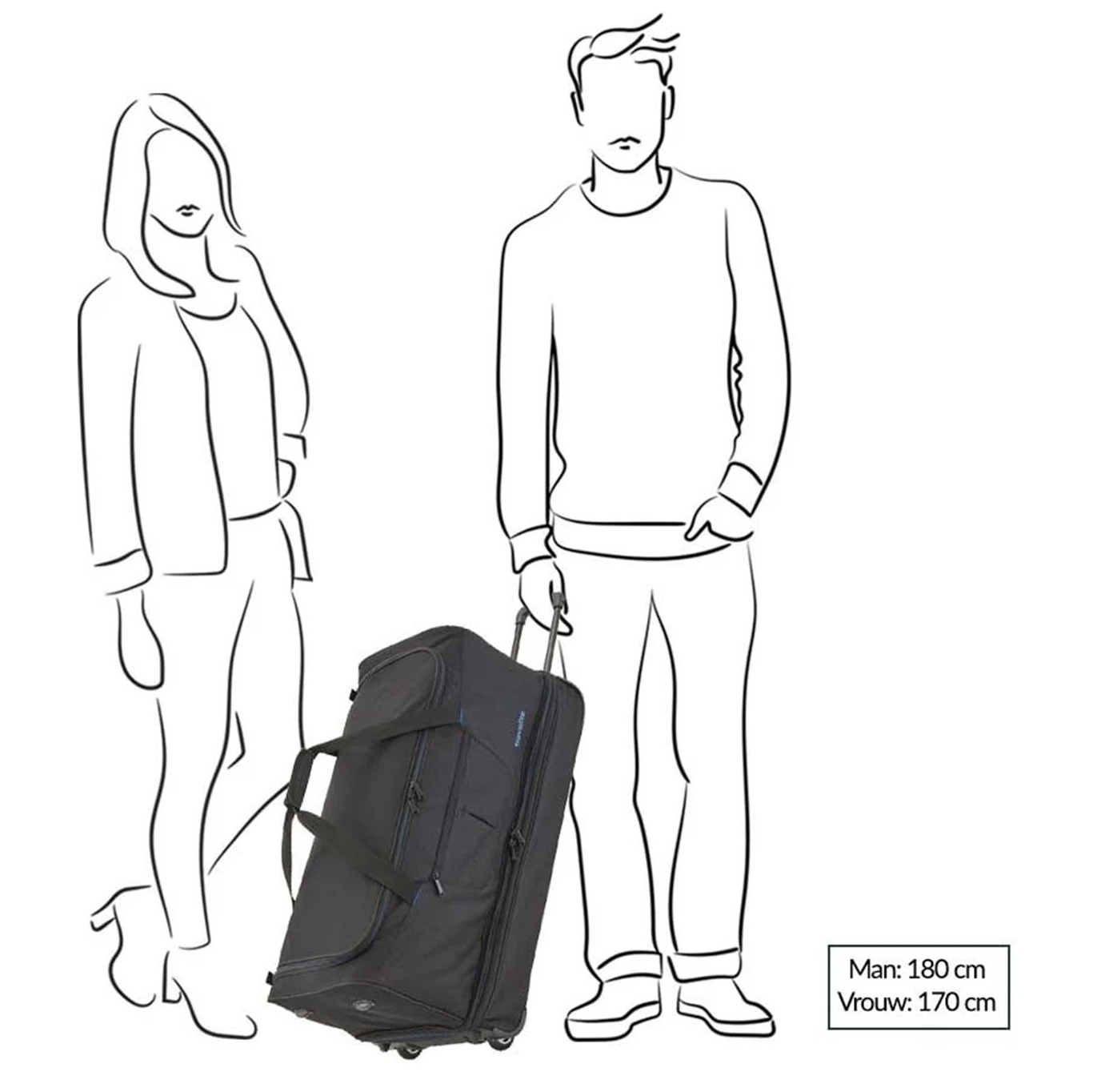 Travelite Basics Wheeled Duffle 70 Expandable black