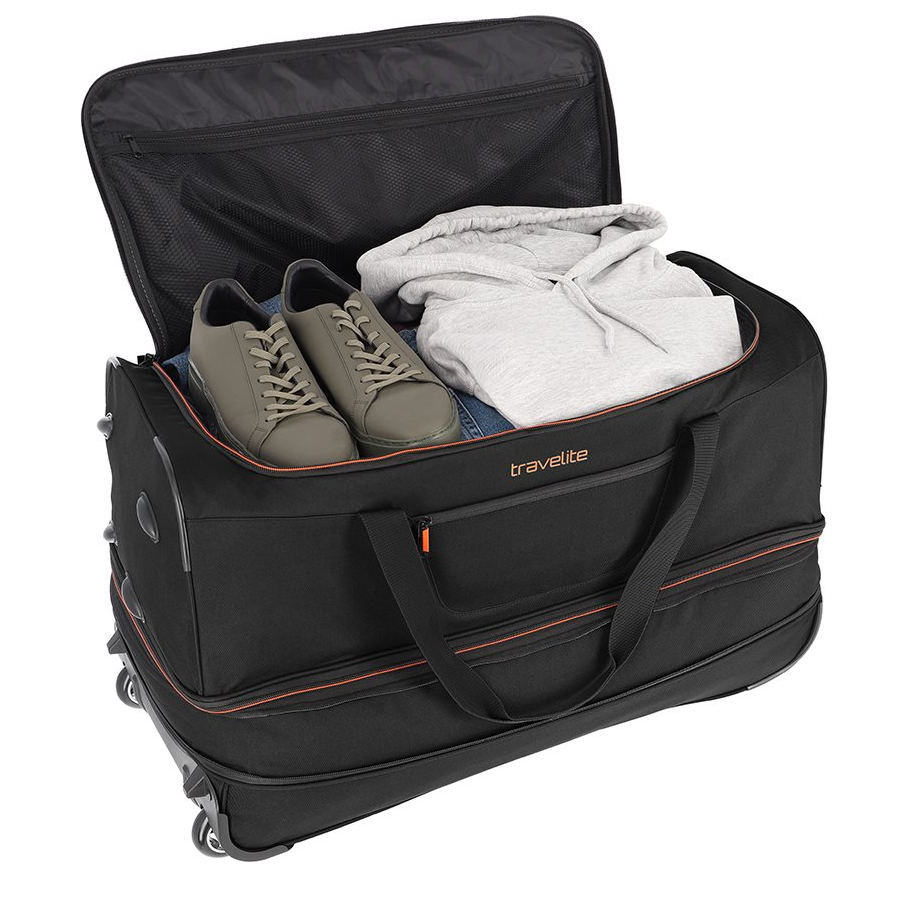 Travelite Basics Wheeled Duffle 70 Expandable black