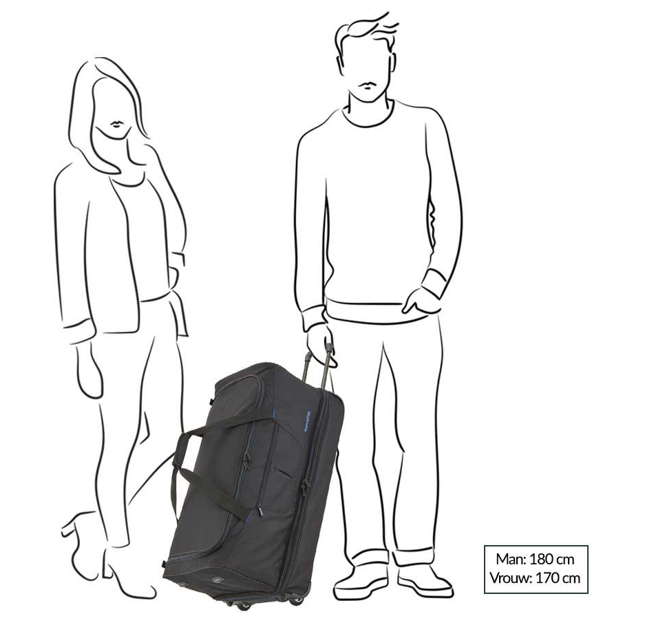 Travelite Basics Wheeled Duffle 70 Expandable grey