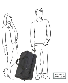 Travelite Basics Wheeled Duffle 70 Expandable marine