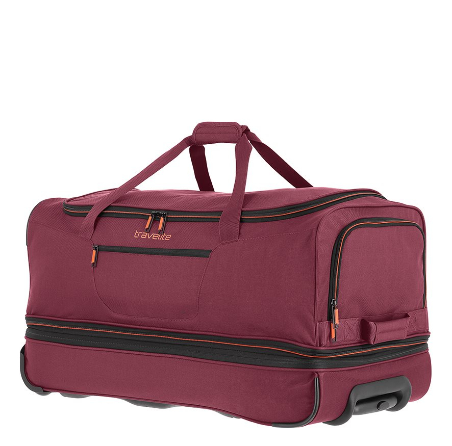 Travelite Basics Wheeled Duffle 70 Expandable dark red