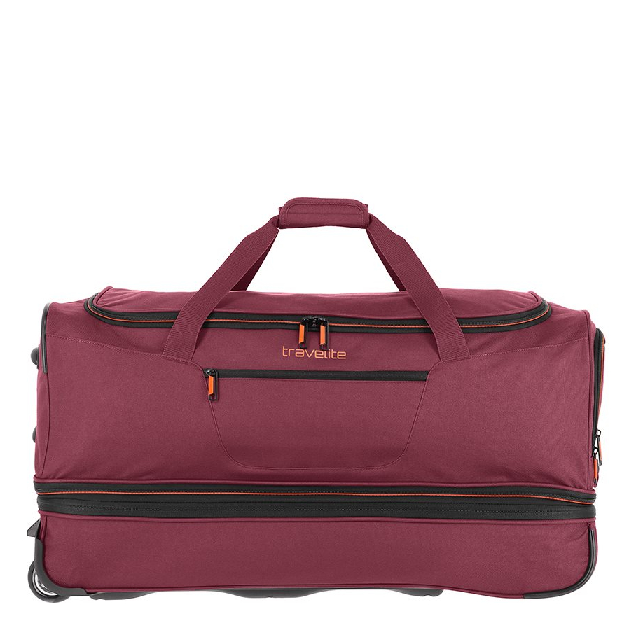 Travelite Basics Wheeled Duffle 70 Expandable dark red