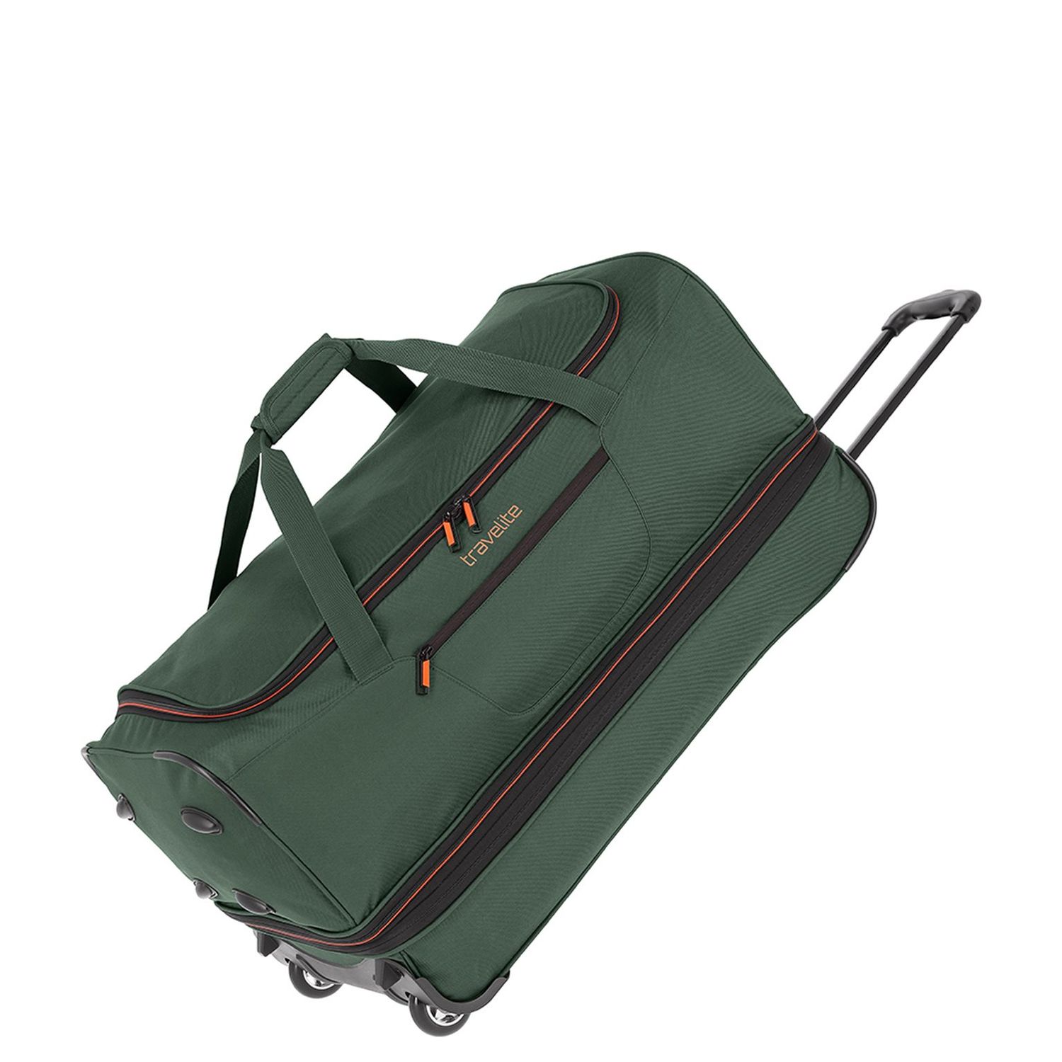 Travelite Basics Wheeled Duffle 70 Expandable dark green