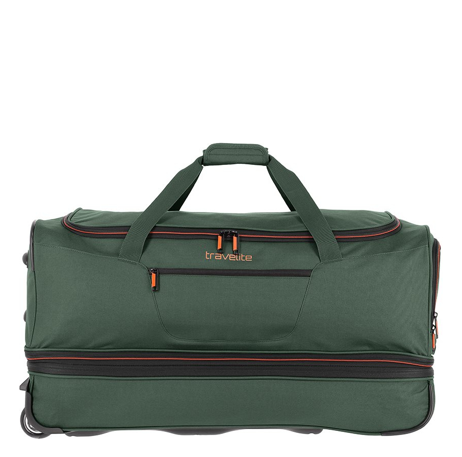 Travelite Basics Wheeled Duffle 70 Expandable dark green