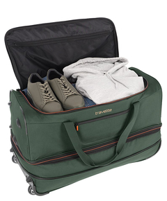 Travelite Basics Wheeled Duffle 70 Expandable dark green