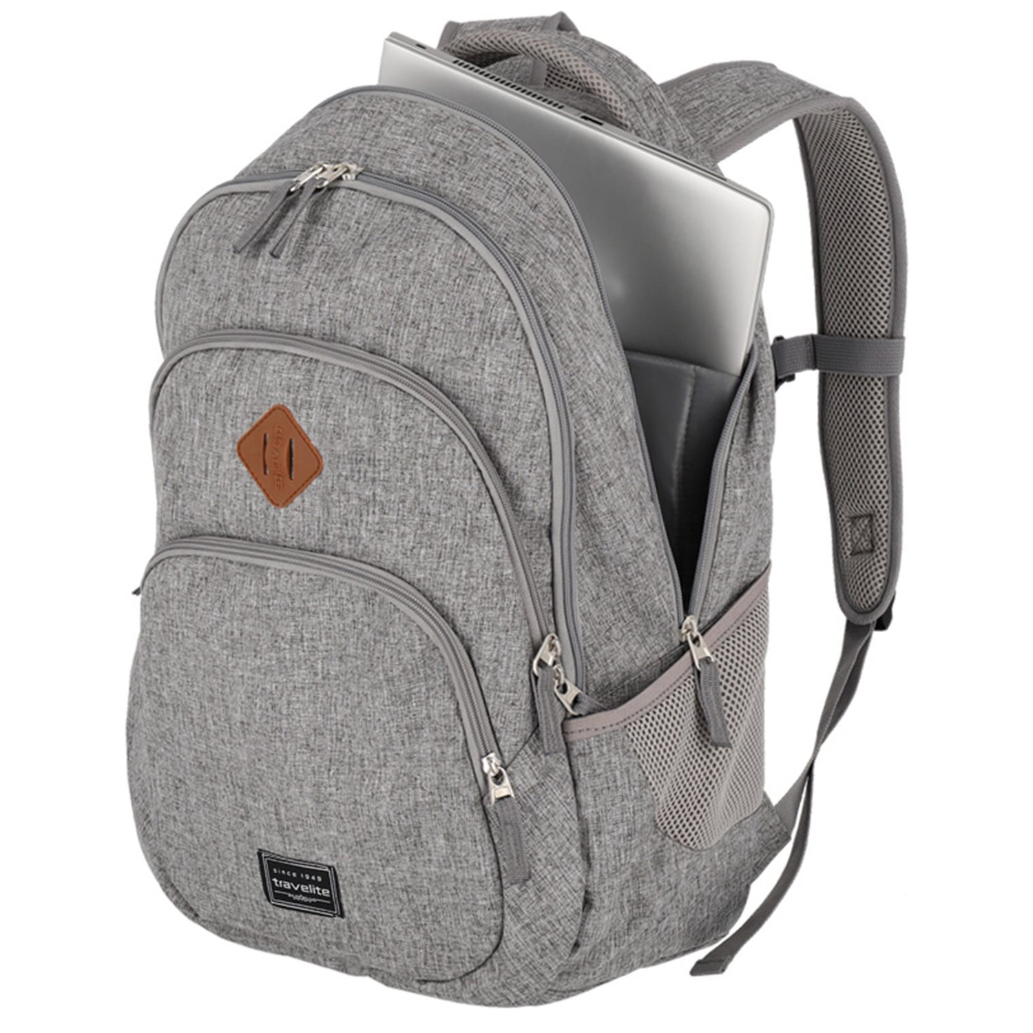 Travelite Basics Backpack Melange light grey