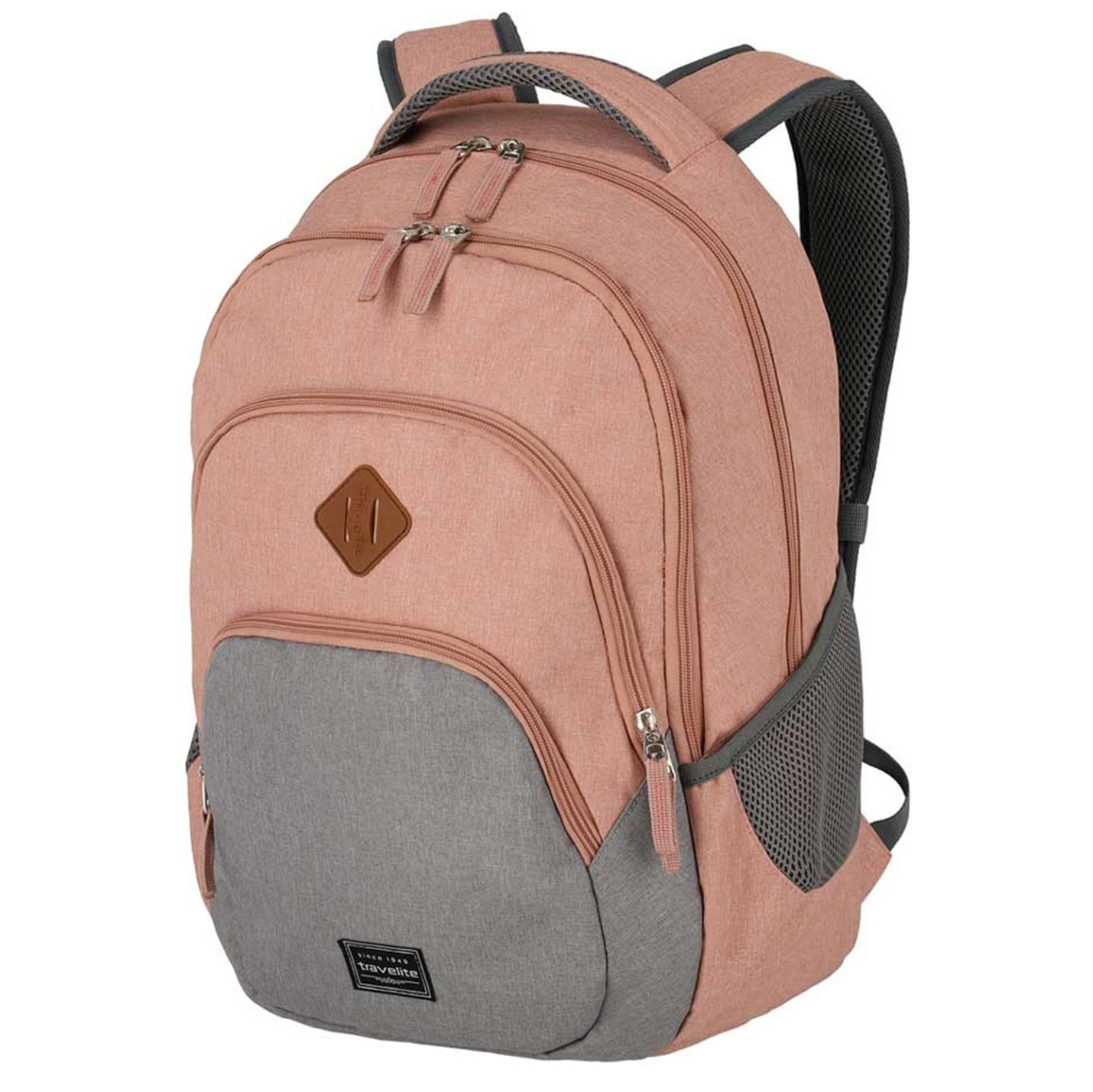 Travelite Basics Backpack Melange rose/grey