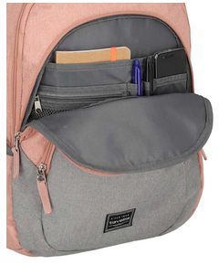 Travelite Basics Backpack Melange rose/grey