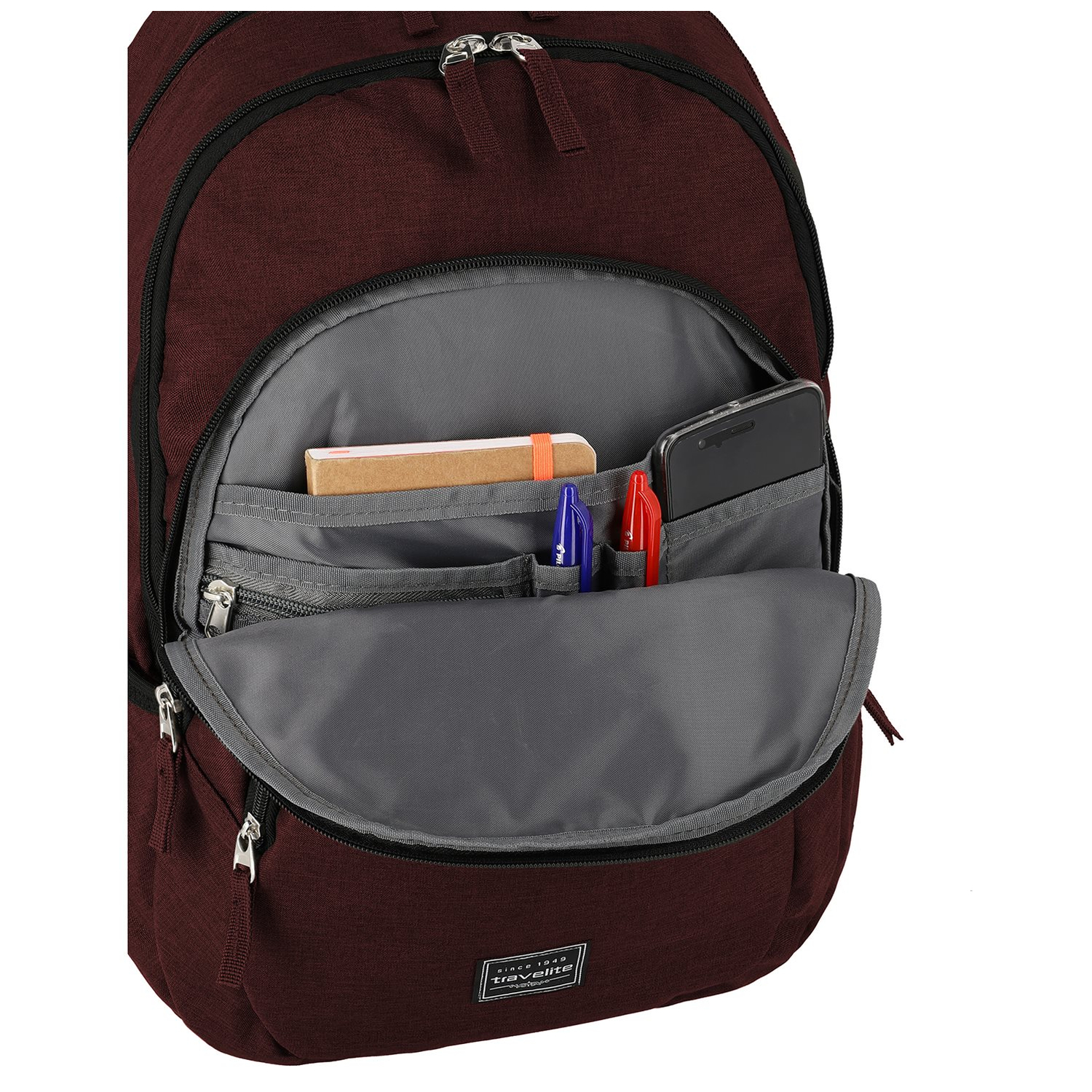 Travelite Basics Backpack Melange bordeaux