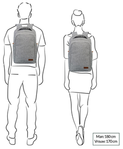 Travelite Basics Safety Backpack anthracite