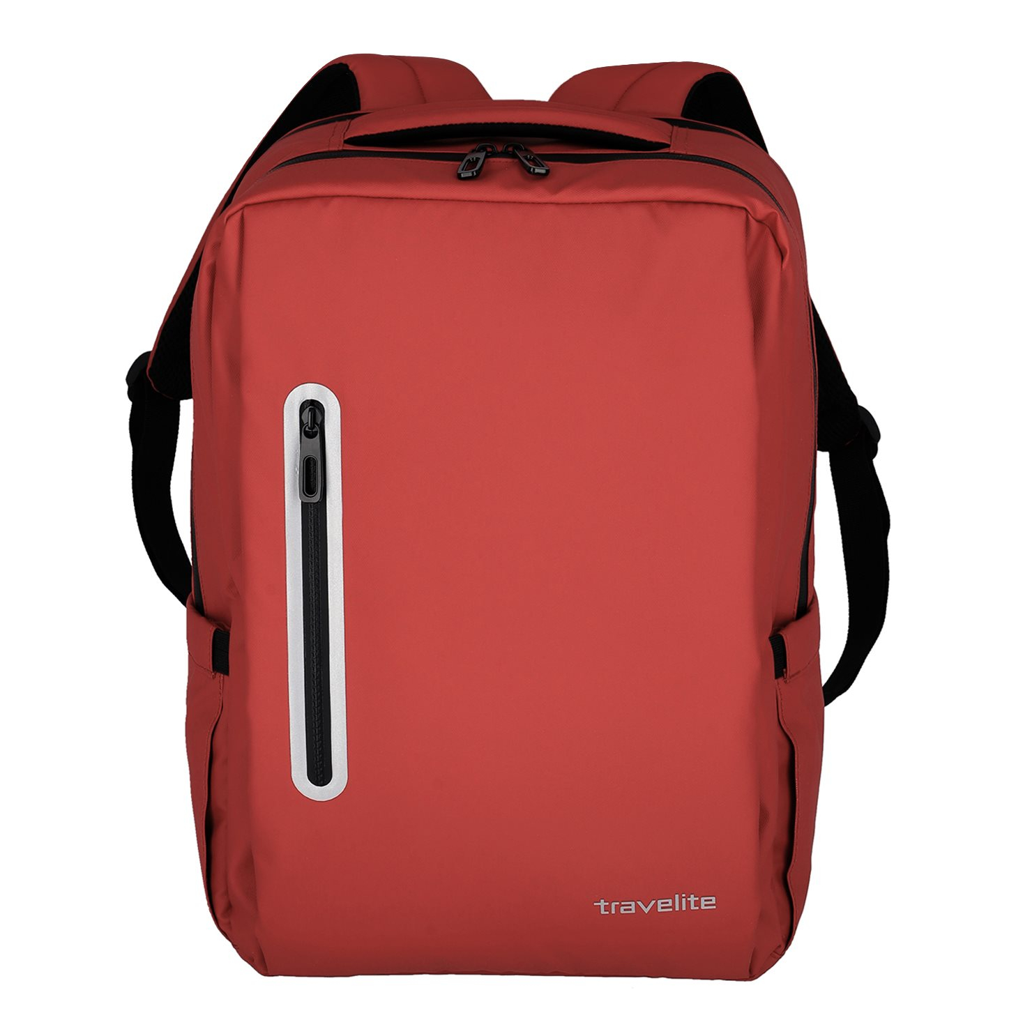 Travelite Basics Boxy Backpack red