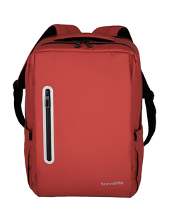 Travelite Basics Boxy Backpack red