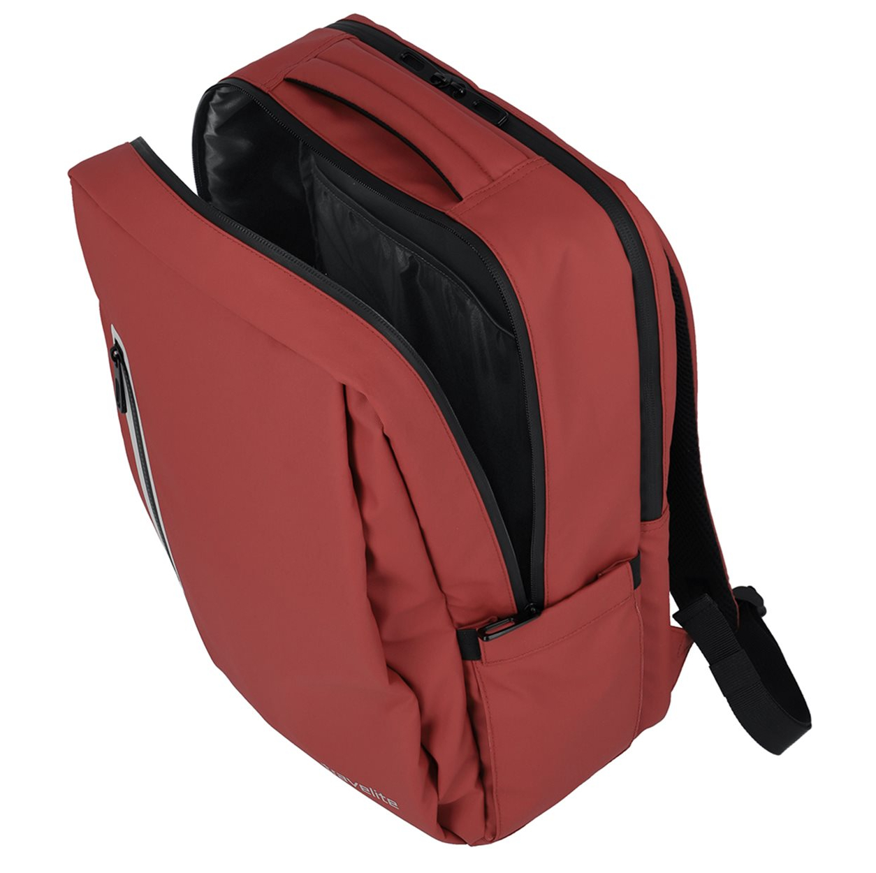 Travelite Basics Boxy Backpack red