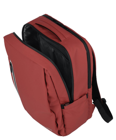 Travelite Basics Boxy Backpack red