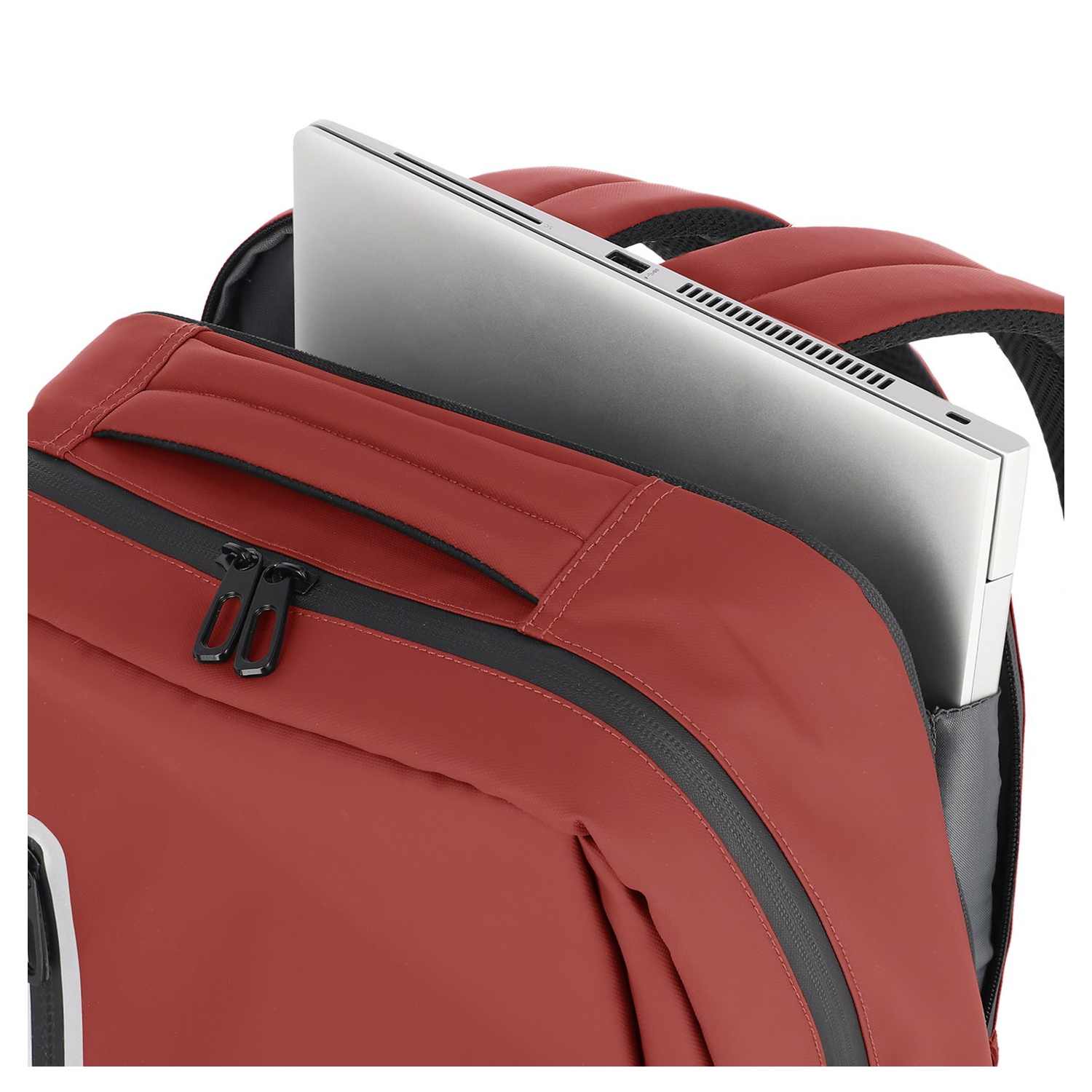 Travelite Basics Boxy Backpack red