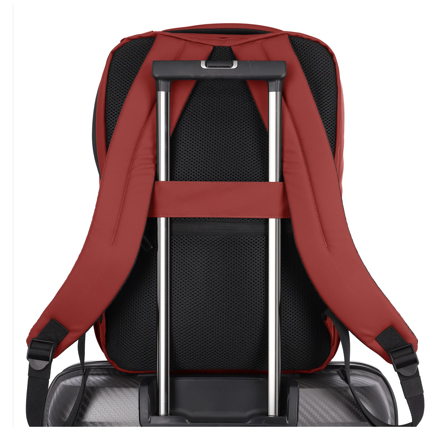Travelite Basics Boxy Backpack red