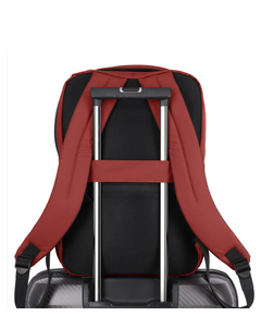 Travelite Basics Boxy Backpack red