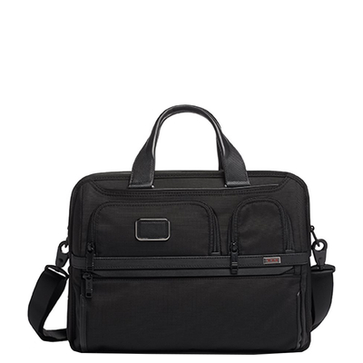 TUMI Alpha Expandable Organizer Laptop Brief black