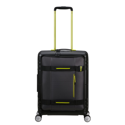 American Tourister Hello Cabin Spinner 55 EXP Coated black/lime