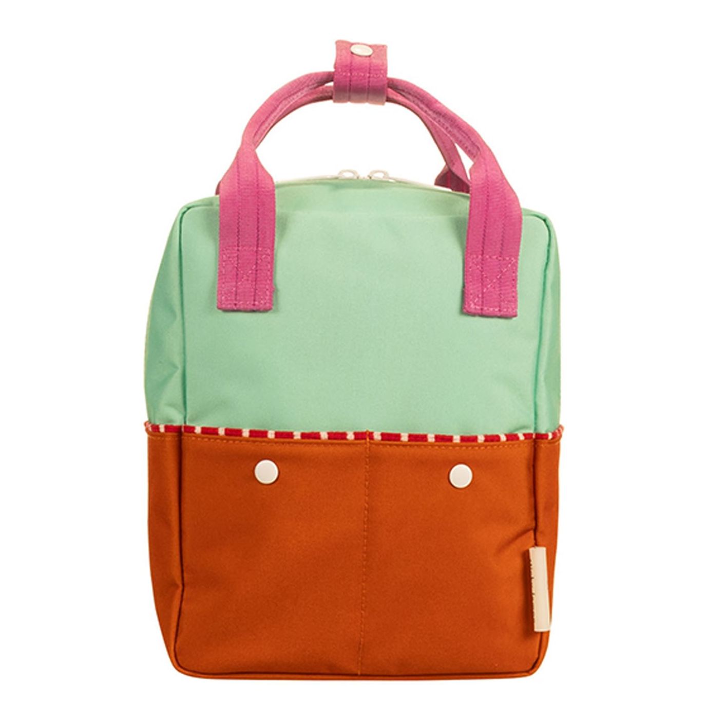 Sticky Lemon Colourblocking rugzak oranje, groen, geel en multicolor