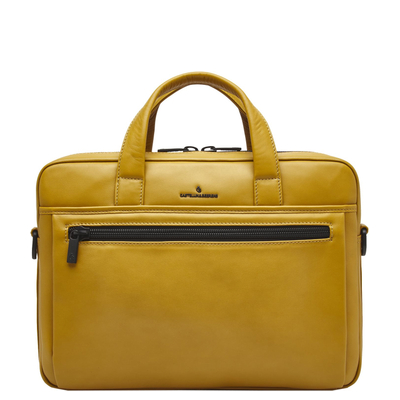 Castelijn & Beerens Nappa X Charlie Laptop / Tablet Tas 15.6'' geel