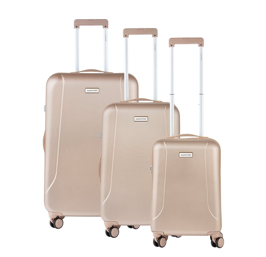 CarryOn Skyhopper Trolleyset 3pcs TSA champagne