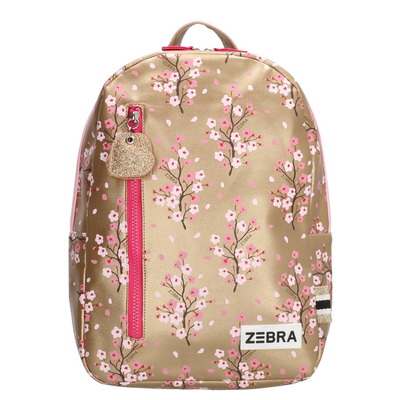 Zebra Trends Girls Rugzak Flower goud