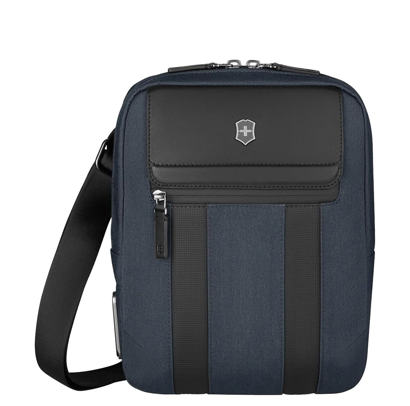 Victorinox crossbodytas zwart en blauw