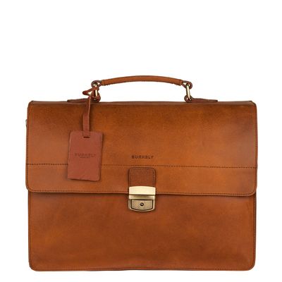 Burkely Vintage Dean Briefcase cognac